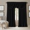 Threadmade Home All Seasons Blackout Window Curtain, Black - 52"W x 108"L